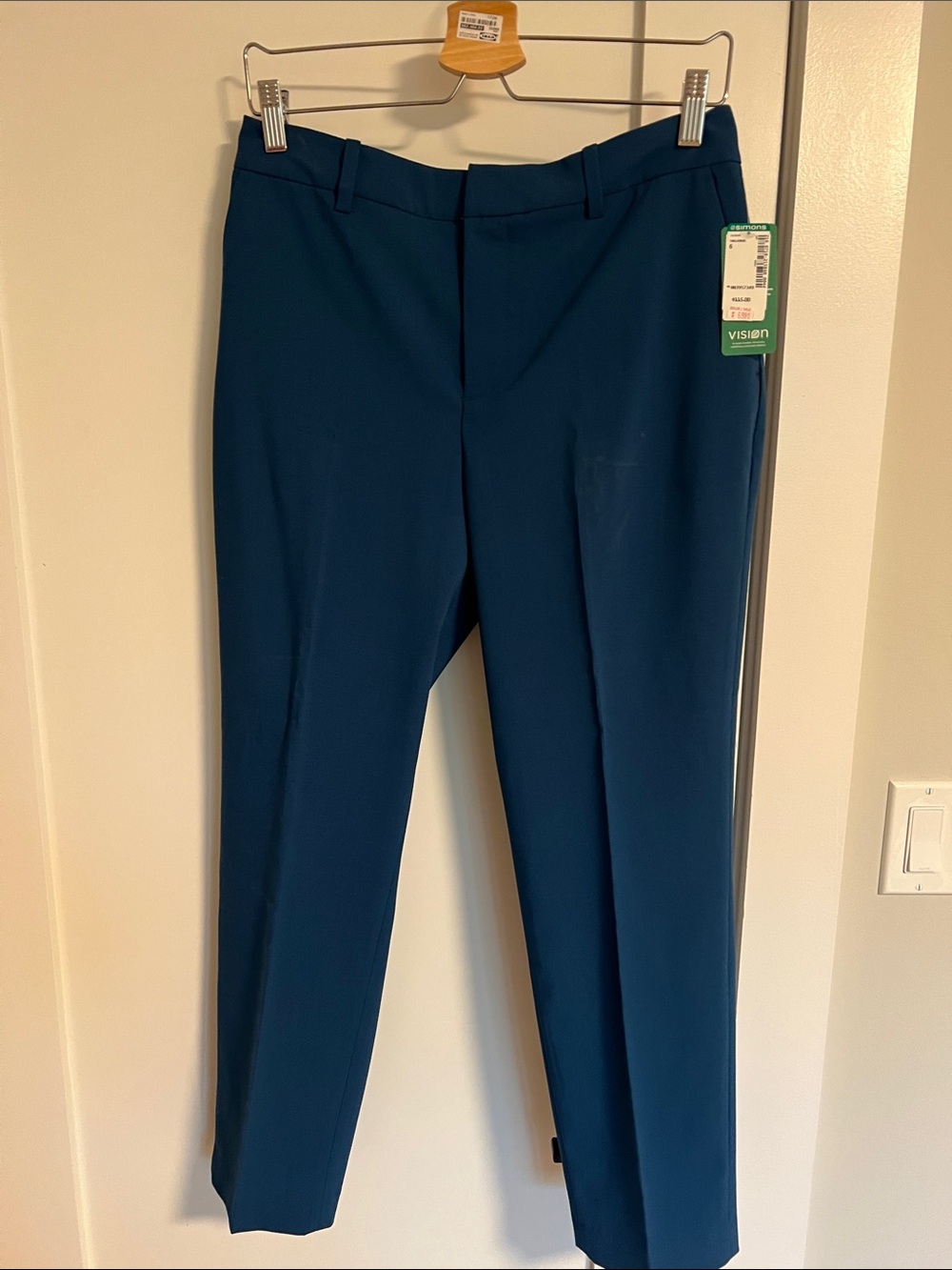 Simons Women's Teal Trousers - Straight Leg